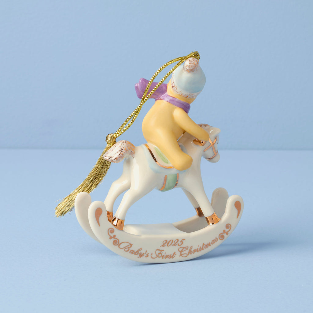 Lenox 2025 Winnie The Pooh Baby's 1st Christmas Ornament, porcelain (view 2)