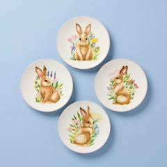 Lenox Bunny Accent Plates, Set of 4, porcelain