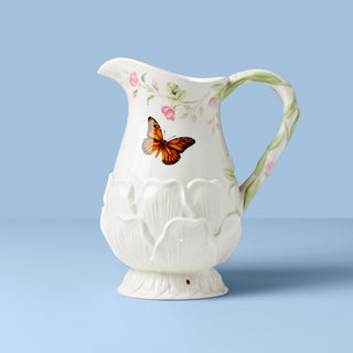 Lenox Butterfly Meadow Floral Pitcher, porcelain
