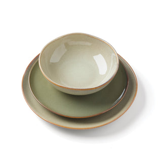 Oneida Organic Shades Sage Green 12-Piece Dinnerware Set, stoneware (view 8)