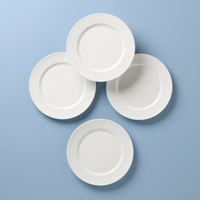 Lenox Tin Can Alley Accent Plates, Set of 4, porcelain