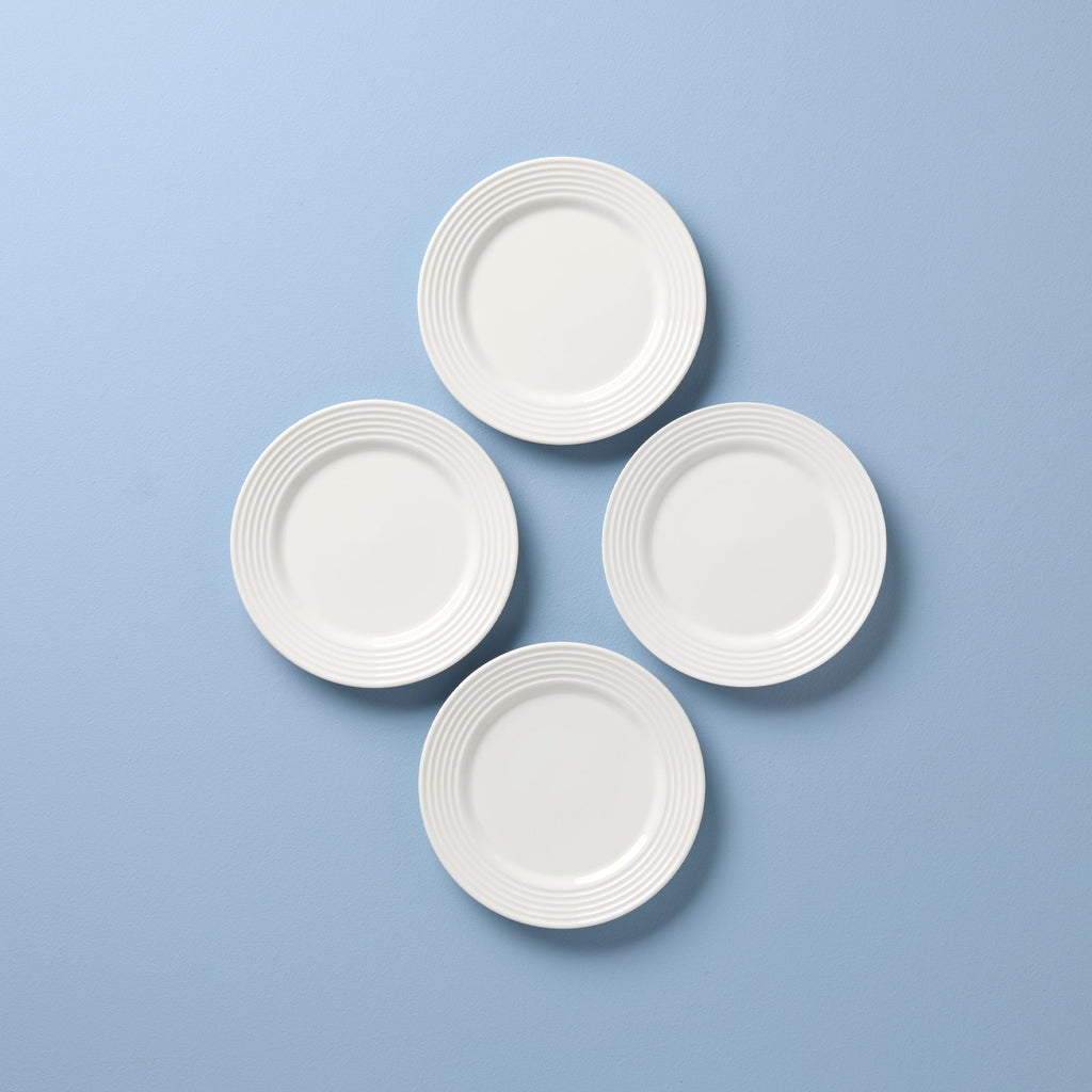 Lenox Tin Can Alley Dessert Plates, Set of 4, porcelain