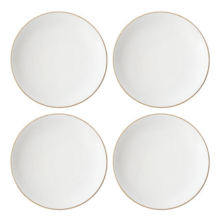 Lenox Trianna White Coupe Dinner Plates, Set of 4, porcelain
