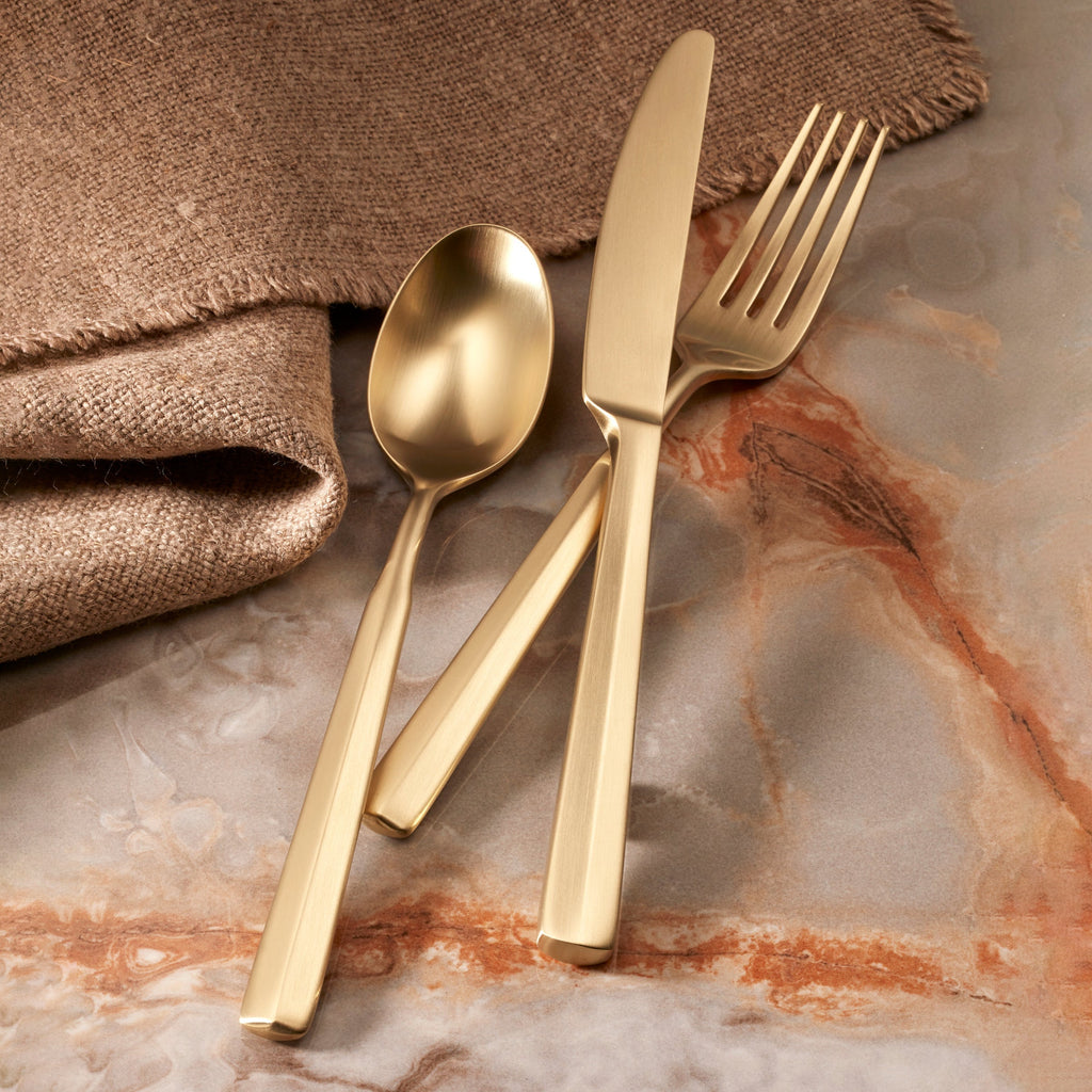 Oneida Ryder Champagne Satin 20-Piece Flatware Set, 18/0 stainless steel (view 2)