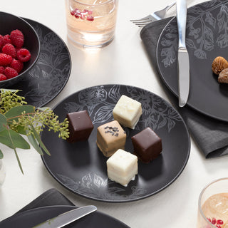 Oneida Roseto Charcoal 12-Piece Dinnerware Set, stoneware (view 5)