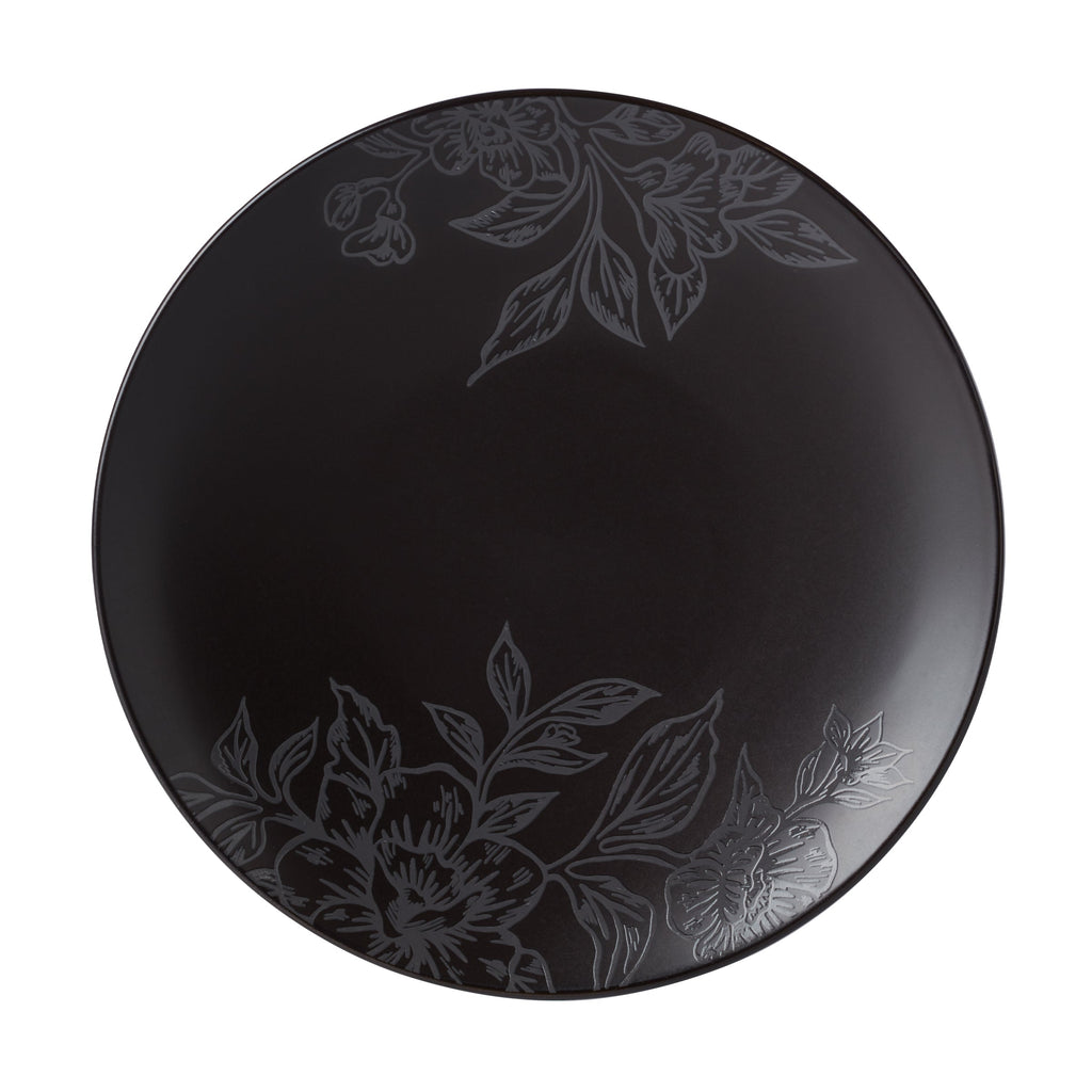 Oneida Roseto Charcoal 12-Piece Dinnerware Set, stoneware (view 12)