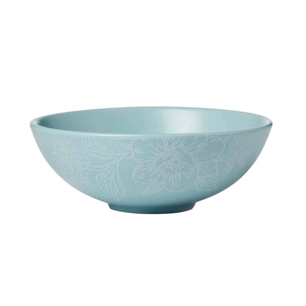 Oneida Roseto French Blue 12-Piece Dinnerware Set, stoneware (view 9)