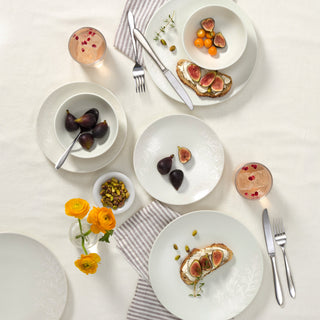 Oneida Roseto White 12-Piece Dinnerware Set, stoneware (view 3)