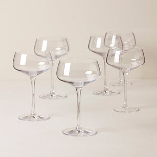 Lenox Tuscany Classics Angled Coupe Glasses, Set of 6, european glass