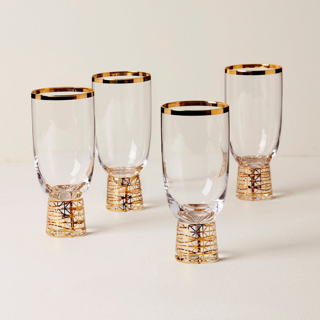 Lenox Tuscany Classics Gold Frost All- Purpose Glasses - Set Of 4, glass