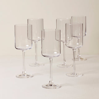 Lenox Tuscany Classics Straight Red Wine Glasses, Set of 6, european glass