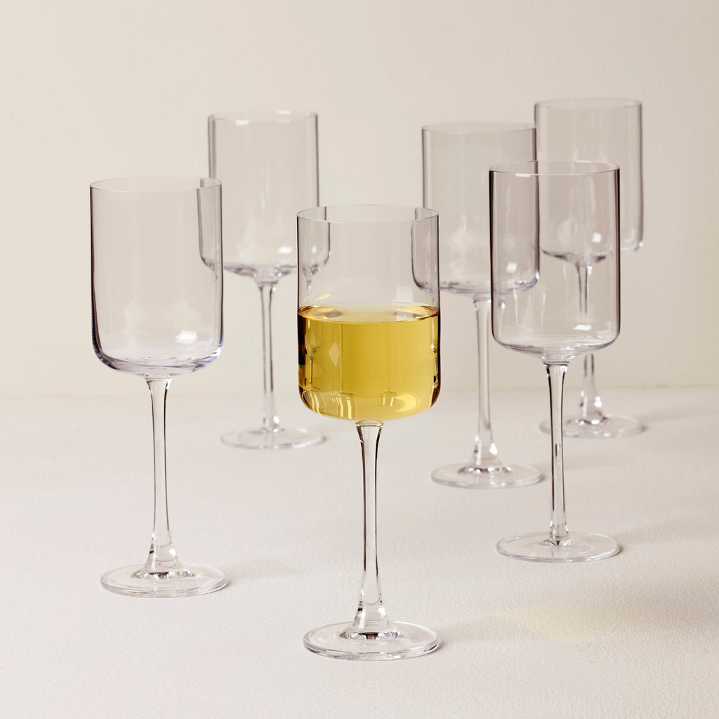 Lenox Tuscany Classics Straight White Wine Glasses, Set of 6, european glass (view 2)