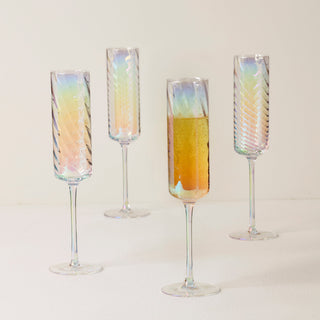 Lenox Tuscany Classics Iridescent Flute Glasses, Set of 4, glass (view 2)