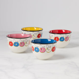 Lenox Chef Snoopy Dessert Bowls, Set of 4, porcelain