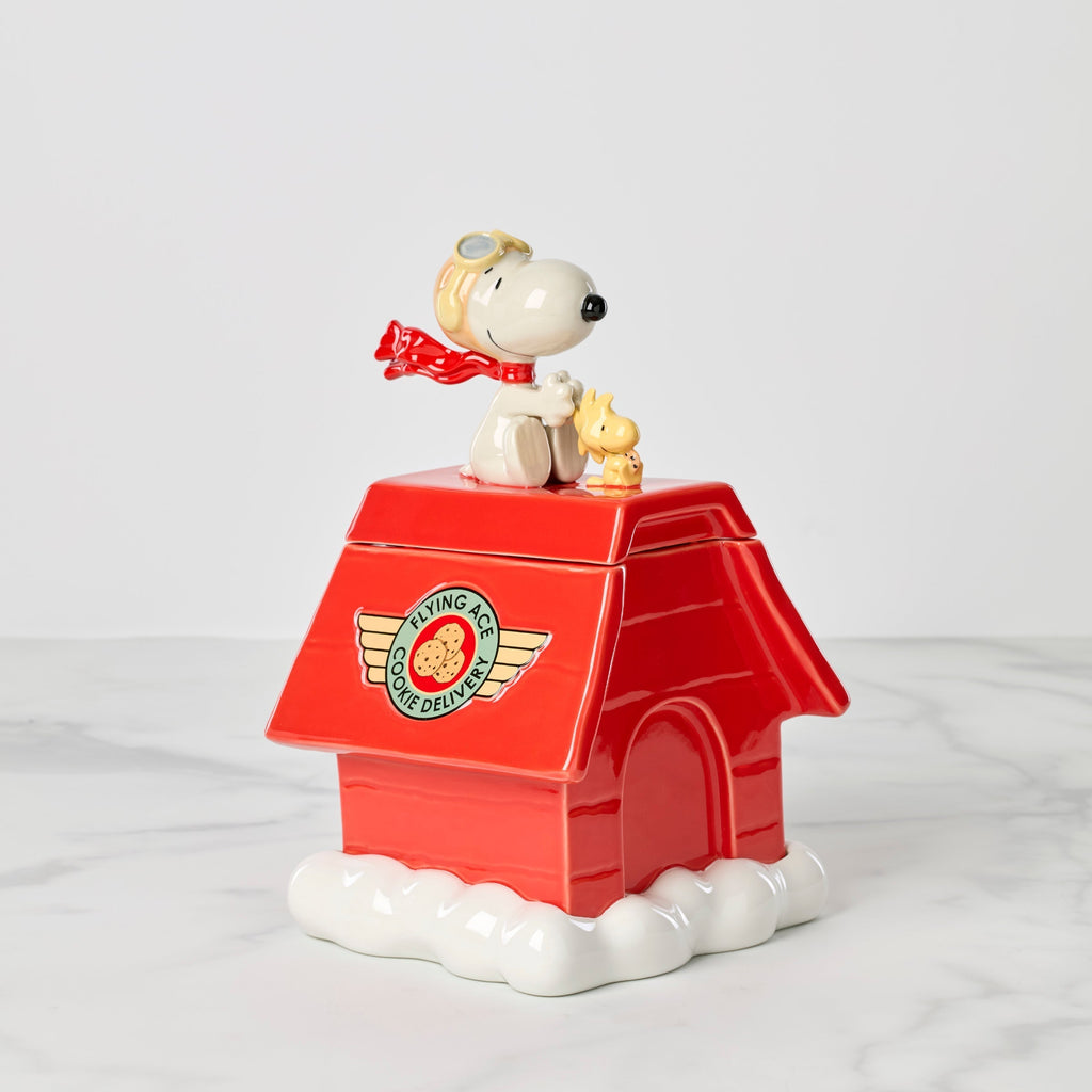 Lenox Chef Snoopy Figural Cookie Jar, porcelain