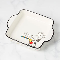 Lenox Chef Snoopy Square Baker, stoneware