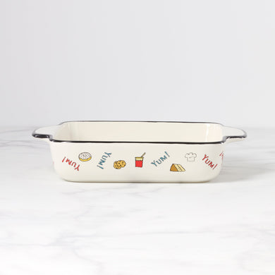 Lenox Chef Snoopy Square Baker, stoneware (view 2)