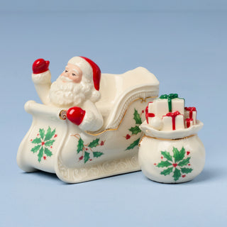 Lenox Holiday Santa Salt & Pepper Set, porcelain (view 2)