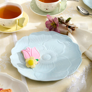 Lenox Butterfly Meadow Floral Blue Accent Plates, Set of 4, porcelain (view 2)