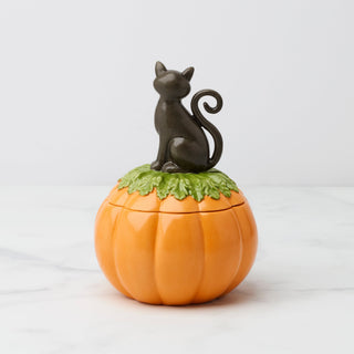 Lenox Haunted Halloween Covered Candy Jar, porcelain (view 2)