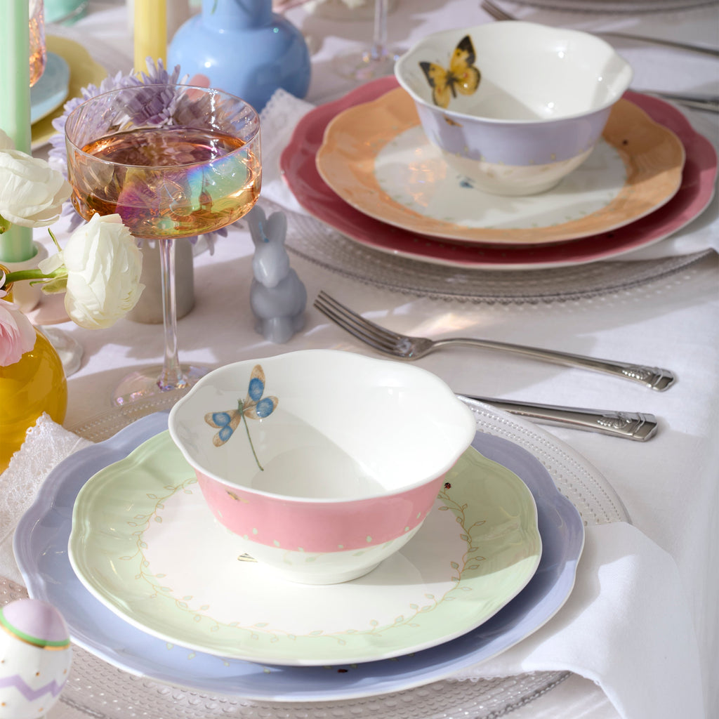 Lenox Butterfly Meadow Colors 4-Piece Dessert Bowl Set, porcelain (view 2)