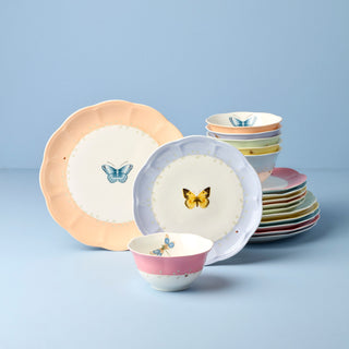 Lenox Butterfly Meadow Colors 18-Piece Dinnerware Set, porcelain