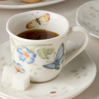 Lenox Butterfly Meadow Espresso Cup & Saucers, Set of 4, porcelain (view 4)