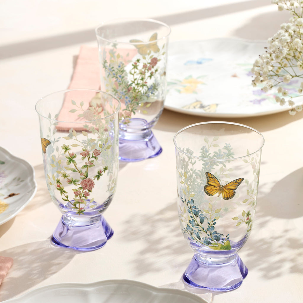 Lenox Butterfly Meadow Herbs Tall Tumblers, Set of 4, glass (view 5)