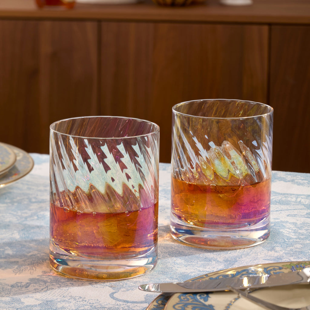 Lenox Tuscany Classics Iridescent Double Old Fashion Glasses, S/4, glass (view 3)
