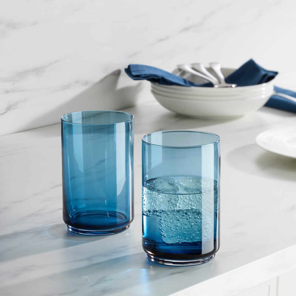 Lenox Tuscany Classics Stackable Blue Coolers, Set of 4, glass (view 3)