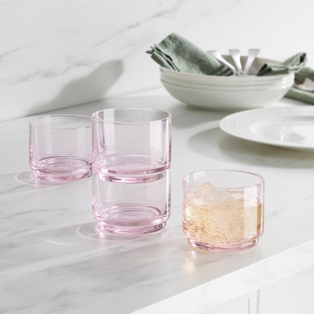 Lenox Tuscany Stackable Blush Short Glasses, Set of 4, glass (view 3)