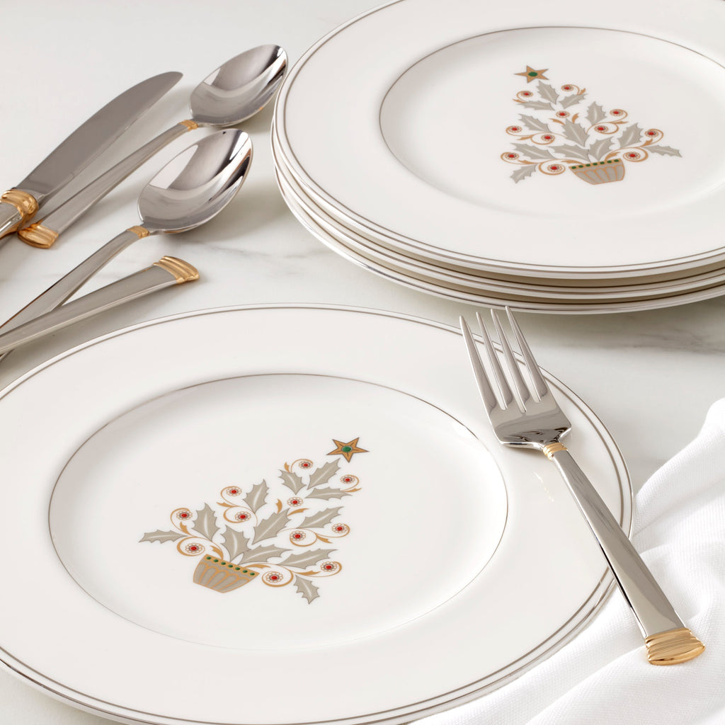 Lenox Federal Platinum Tree Accent Plates, Set of 4, porcelain (view 2)