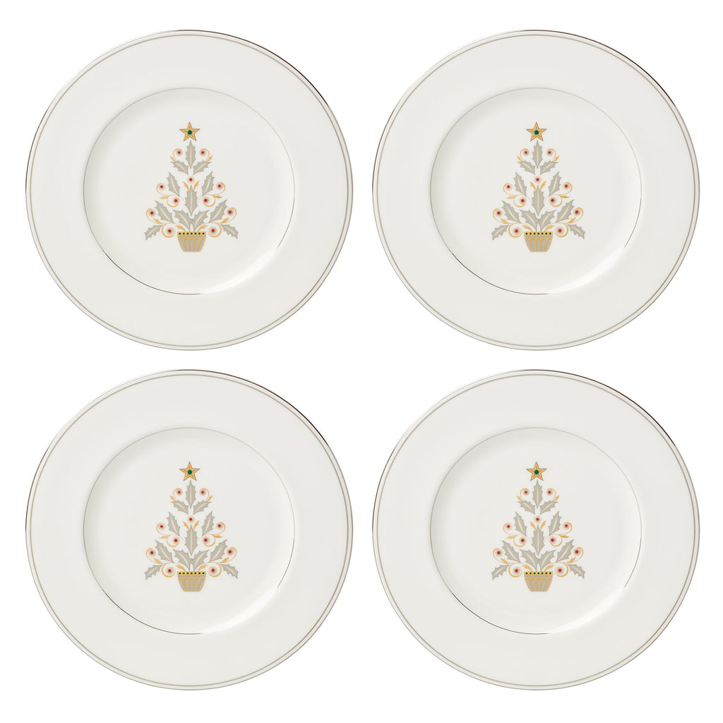 Lenox Federal Platinum Tree Accent Plates, Set of 4, porcelain (view 4)