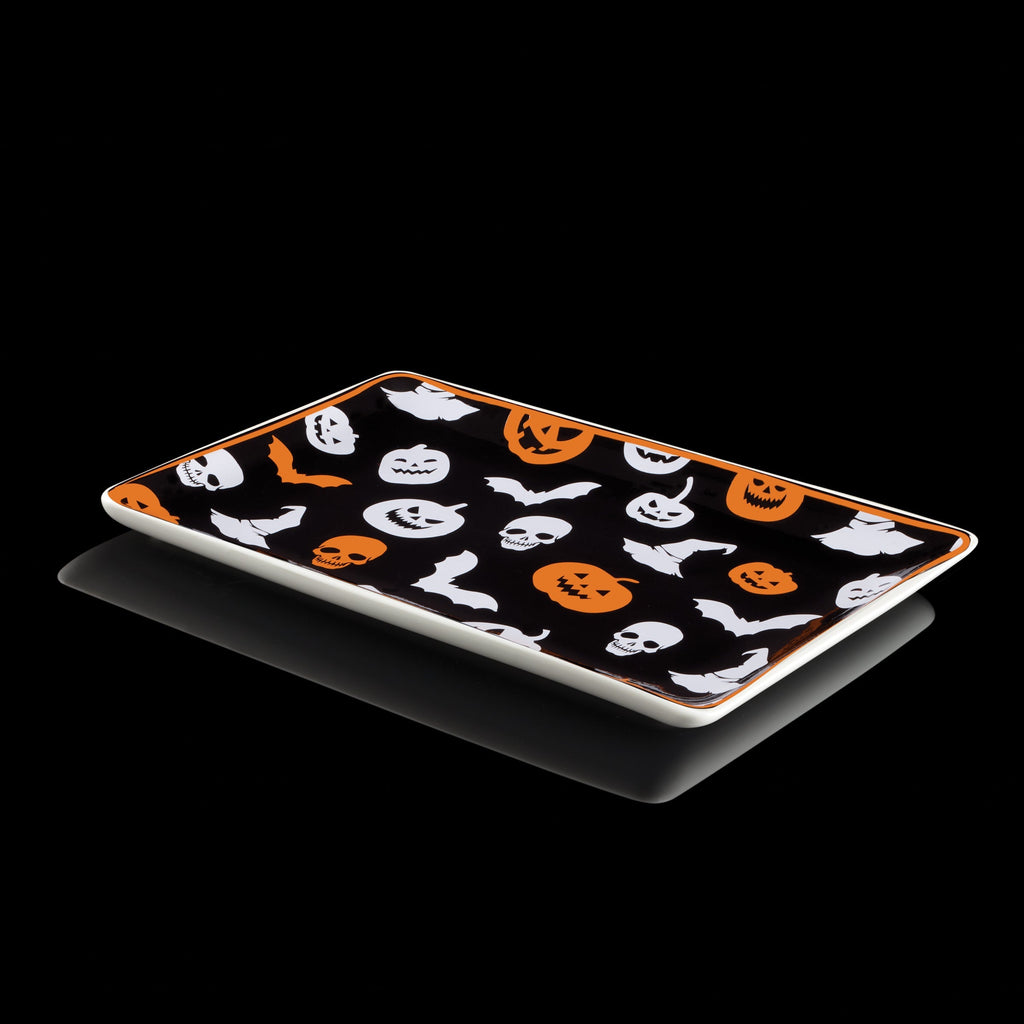 Oneida Vintro Halloween Hors d'Oeuvres Tray, porcelain (view 3)
