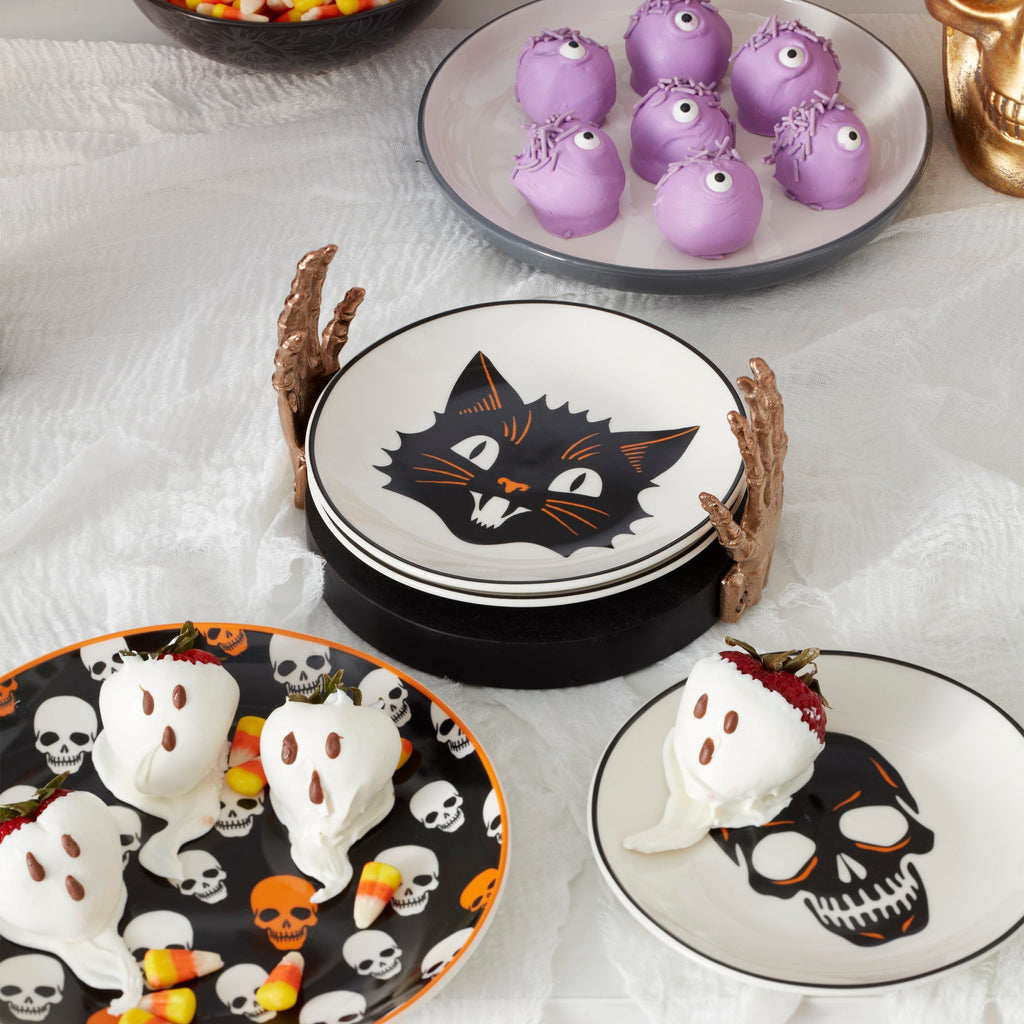 Oneida Vintro Halloween Accent Plates, Set of 4, porcelain (view 4)