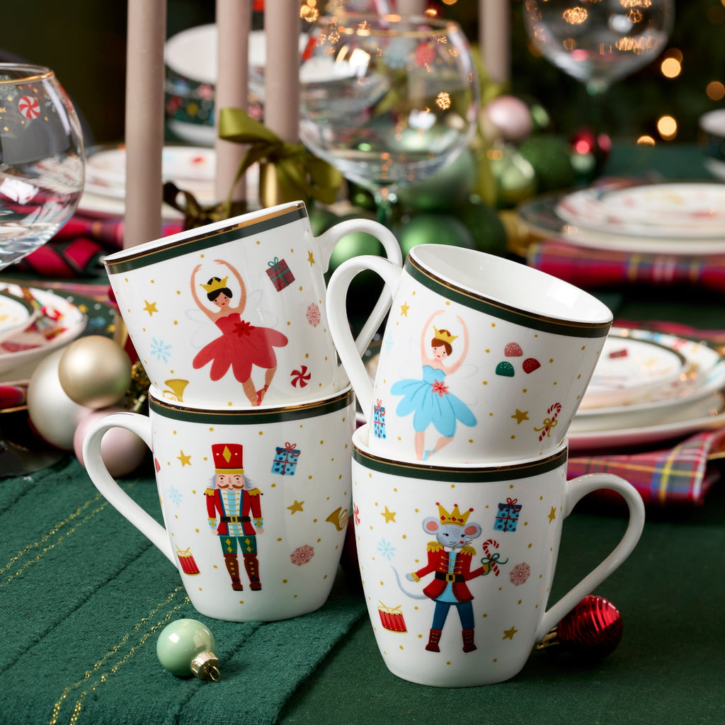 Lenox Nutcracker Ballet Mugs - Set of 4, porcelain (view 2)