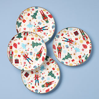 Lenox Nutcracker Ballet Accent Plates, Set of 4, porcelain