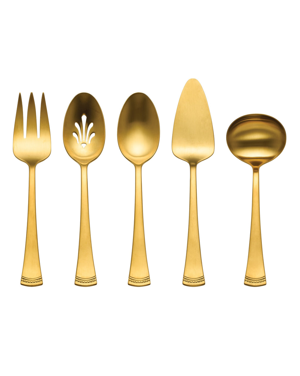 Lenox Portola Gold Satin 5-Piece Hostess Set, 18/10 stainless steel (view 3)