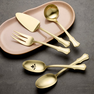Oneida James Street Champagne Satin 5 Piece Hostess Set, 18/0 stainless steel (view 2)