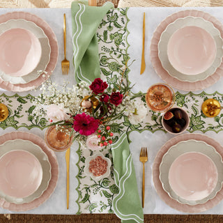 Lenox French Perle Scallop Blush 12-Piece Dinnerware Set, stoneware (view 3)