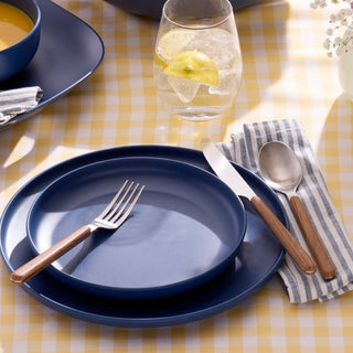 Oneida 24 Seven Mirror Faux Wood Handle 12-Piece Flatware Set, 18/0 stainless steel (view 4)