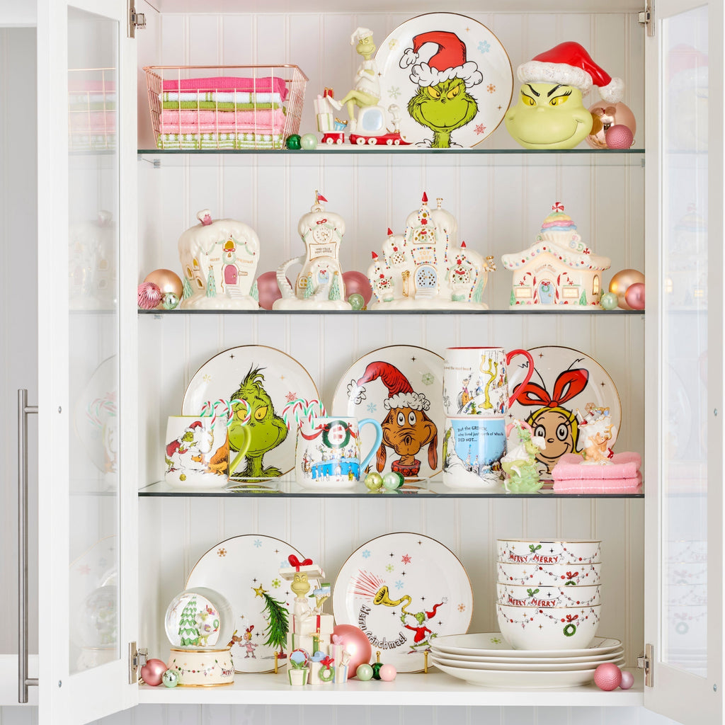Lenox Merry Grinchmas Covered Candy Jar, porcelain (view 2)
