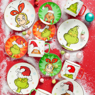 Lenox Merry Grinchmas Tidbit Plates, Set of 4, porcelain (view 3)