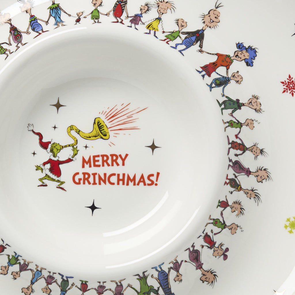 Lenox Merry Grinchmas Chip & Dip Bowl, porcelain (view 4)