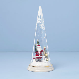 Lenox Merry & Magical Lit Santa With Lantern Figurine, porcelain/glass (view 2)