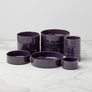Lenox Modulus Nightshade 12-Piece Bowl Set, porcelain (view 2)