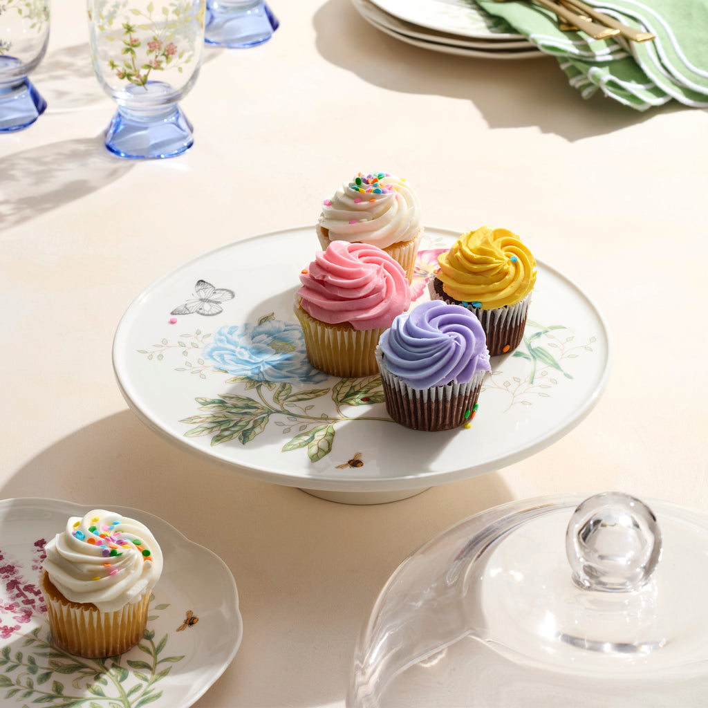 Lenox Butterfly Meadow 25th Anniversary Cake Plate, porcelain (view 4)