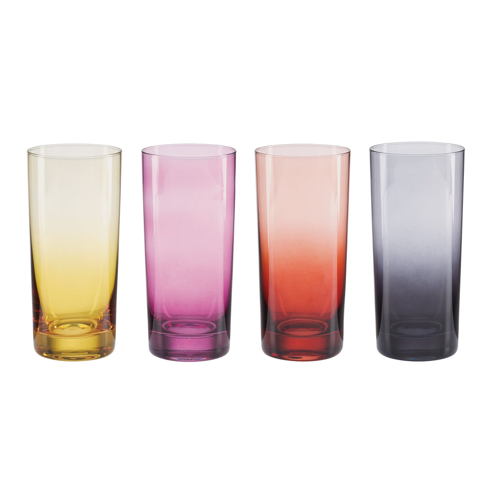 Oneida Golden Hour Highball Glasses, Set of 4, glass