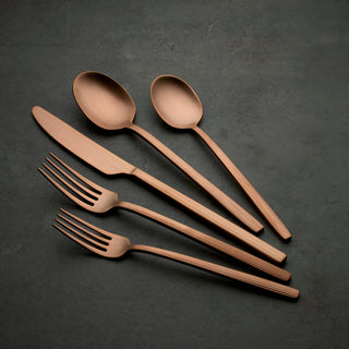 Oneida Dean Rose Gold Satin 20-Piece Flatware Set, 18/0 stainless steel (view 5)