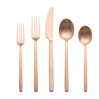 Oneida Dean Rose Gold Satin 20-Piece Flatware Set, 18/0 stainless steel (view 3)
